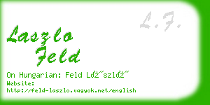 laszlo feld business card